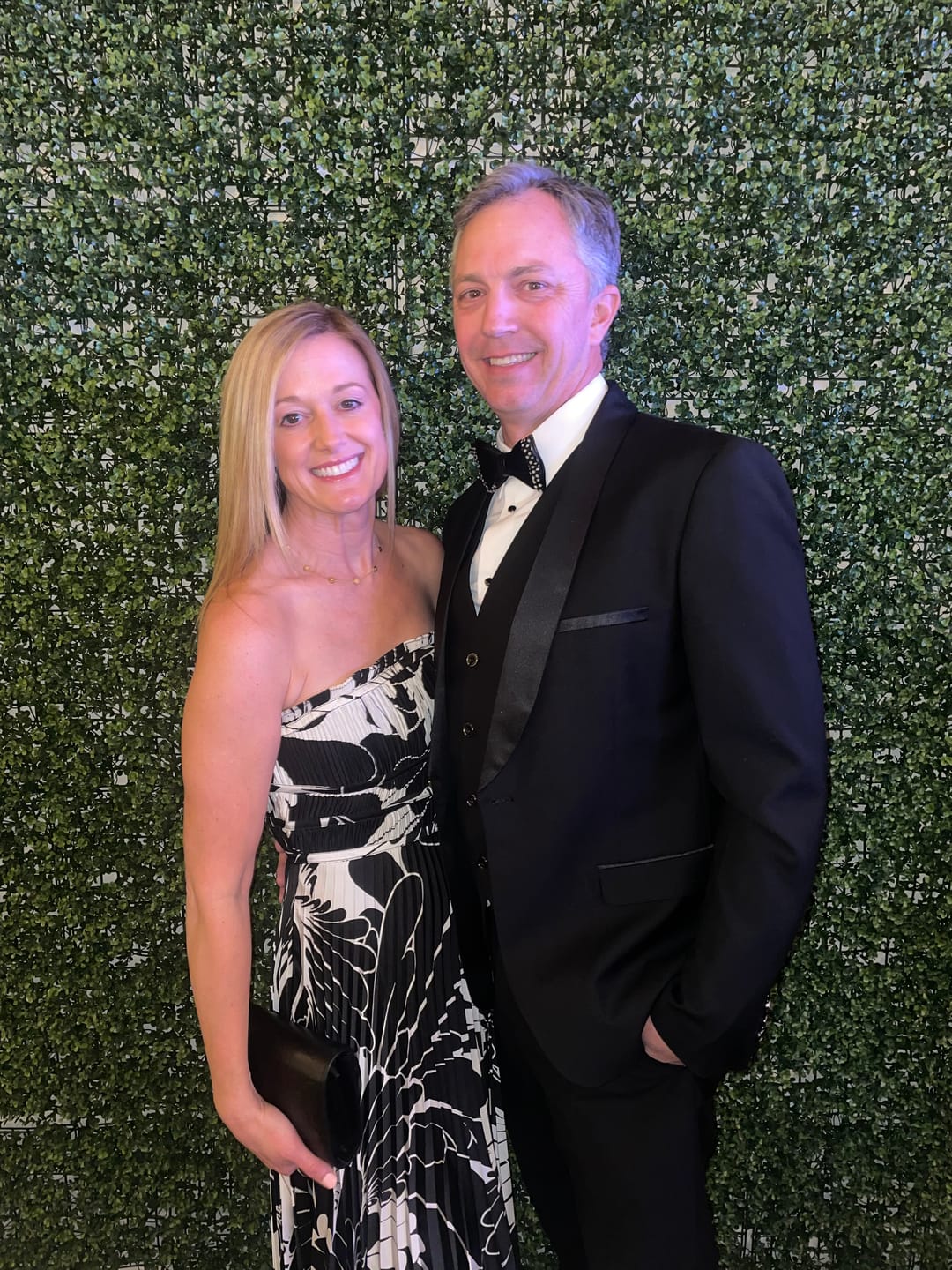 Customer photo review of The Jameson - Feather Bow Tie