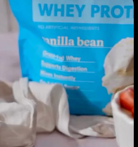 Customer photo review of Gourmet Whey Protein Powders