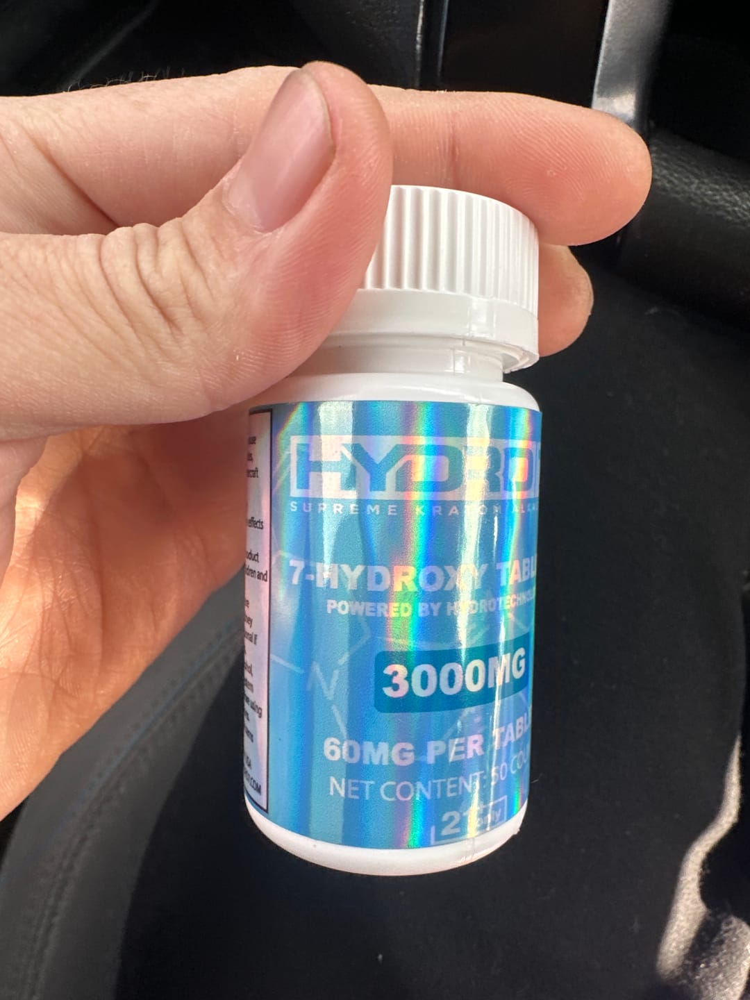 Customer photo review of 7-Hydroxy Tablets - 120MG (4 Count) 480 mg per jar