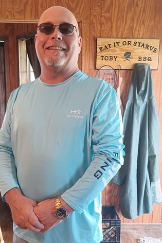 Customer photo review of Men's UPF 50+ Long Sleeve Fishing Shirt FS01M
