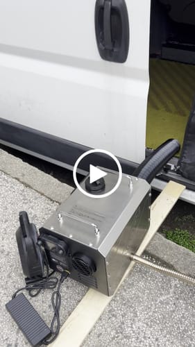 Customer video review of BougeRV 5 kW Tragbarer Diesel-Außenheizstrahler