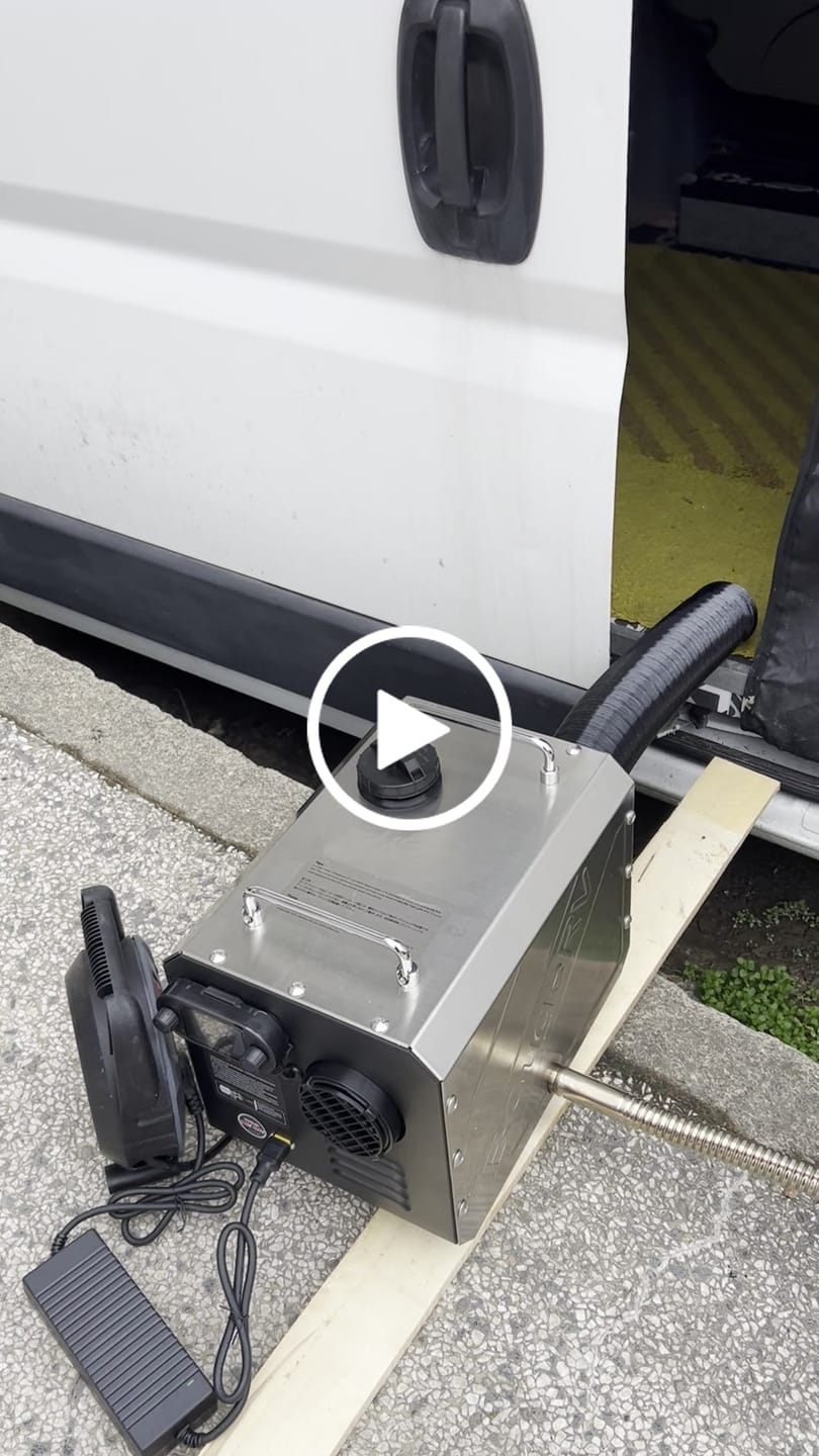 Customer video review of BougeRV 5 kW Tragbarer Diesel-Außenheizstrahler