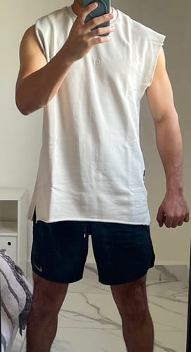 Customer photo review of NeoTerra Muscle CutOff - Taupe