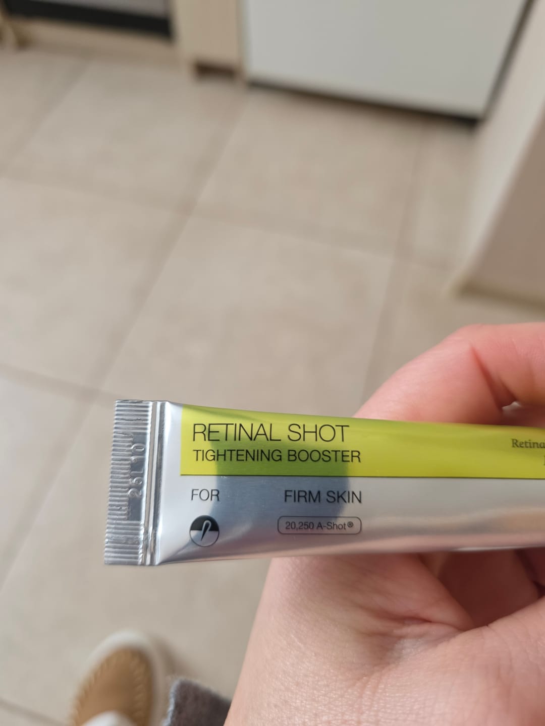 Customer photo review of Liftinga efektu piešķirošs krēms-būsteris ar retinālu Celimax THE -A Retinal Shot Tightening Booster
