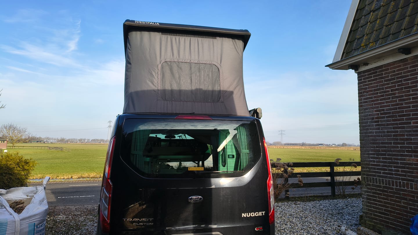 Customer photo review of Ford Transit Nugget (2015) Pop Top Roof Replacement Canvas