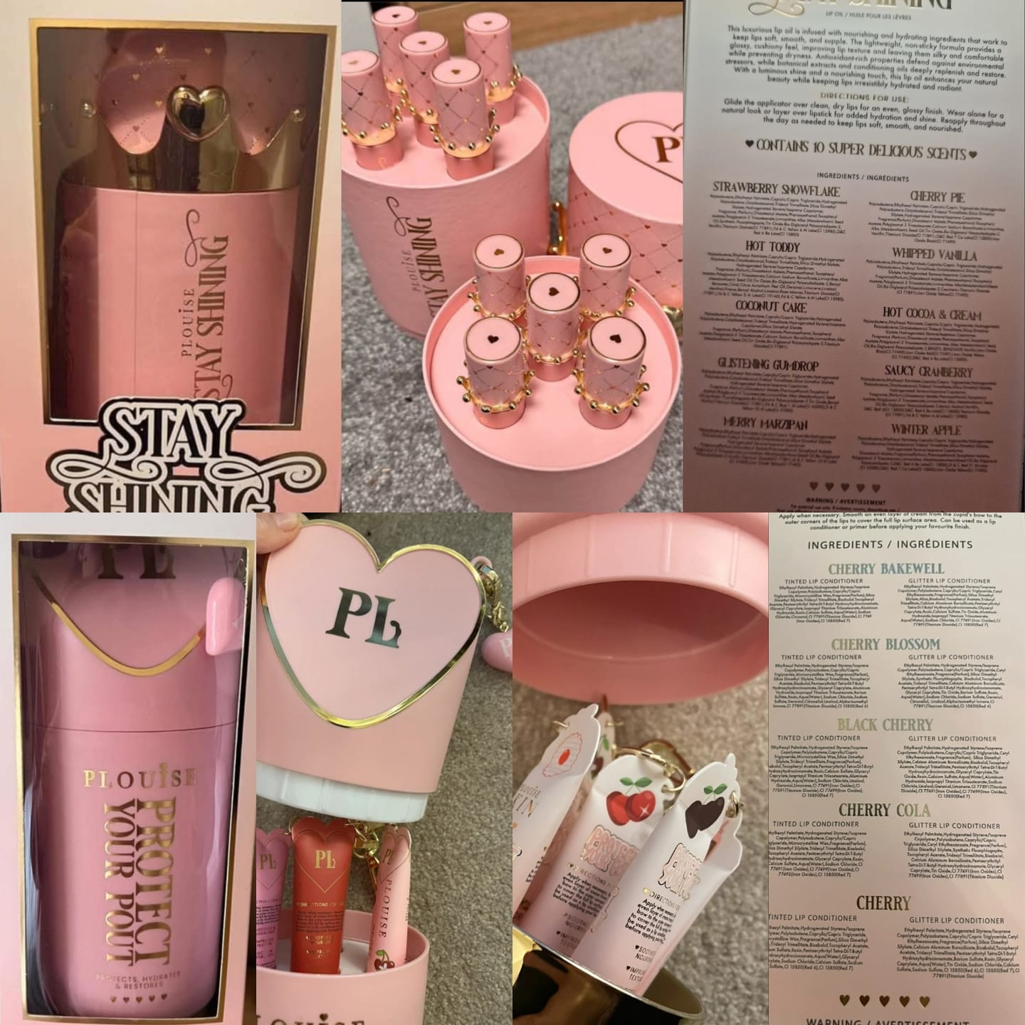 Customer photo review of Protect Your Pout and Stay Shining Lip Oil XL Duo