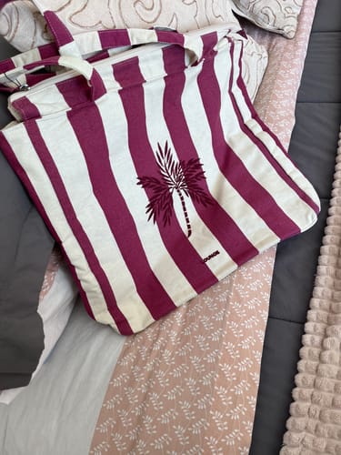 Reseña con foto de un cliente sobre Bolso Palmera Paradiso