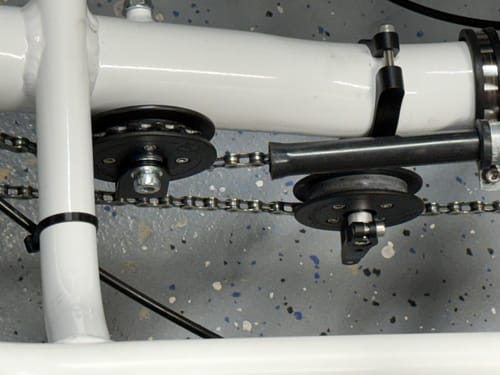 Customer photo review of Catrike Clamp-On Return Idler Kit