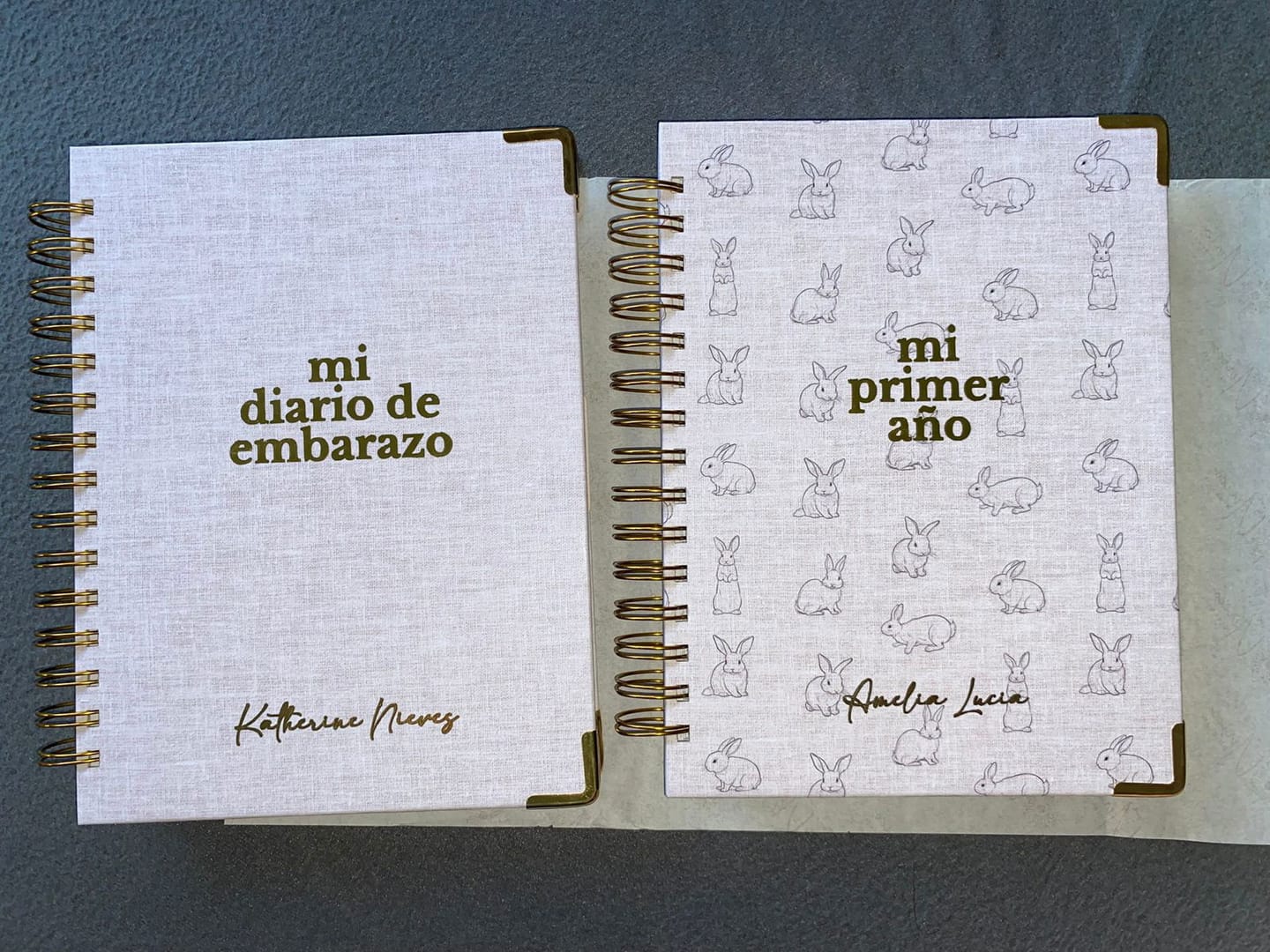 Customer photo review of Diario Único Mi Embarazo - Fabric