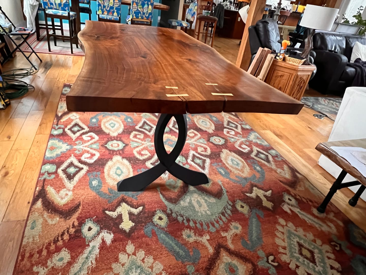 Customer photo review of Coffee Table Legs 120 Xavier 16.1" H Metal X-shaped Furniture