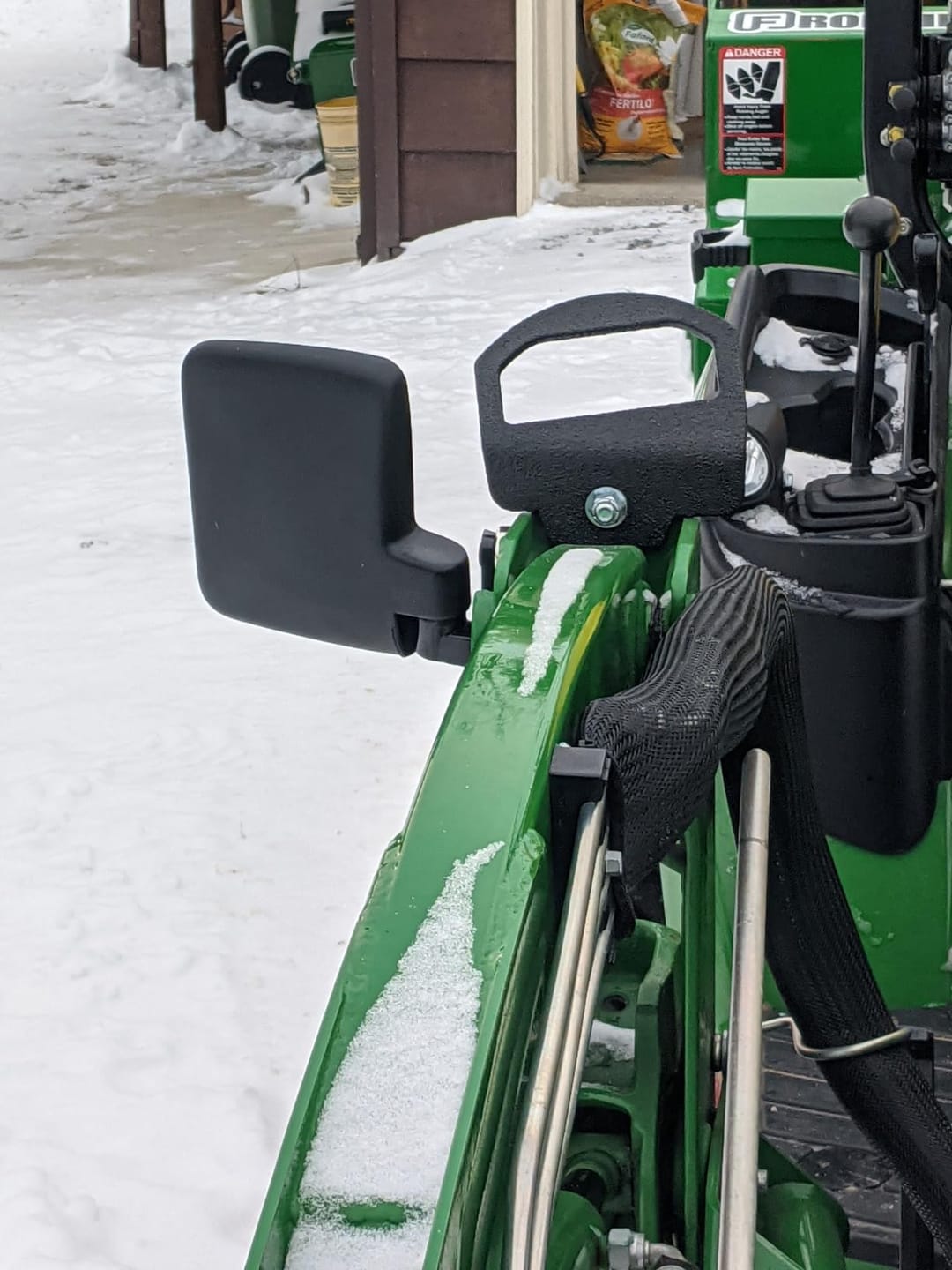 Customer photo review of 220Lbs Magnetic Side Mirrors for UTV Golf Cart Tractor Forklifts