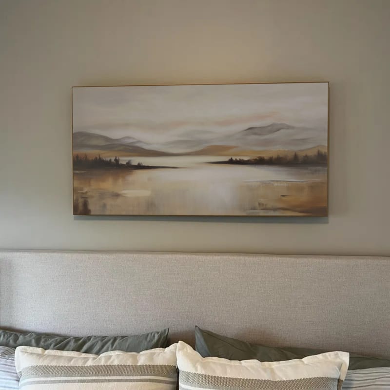 Customer photo review of Abstract Mountain Canvas Art #MO028