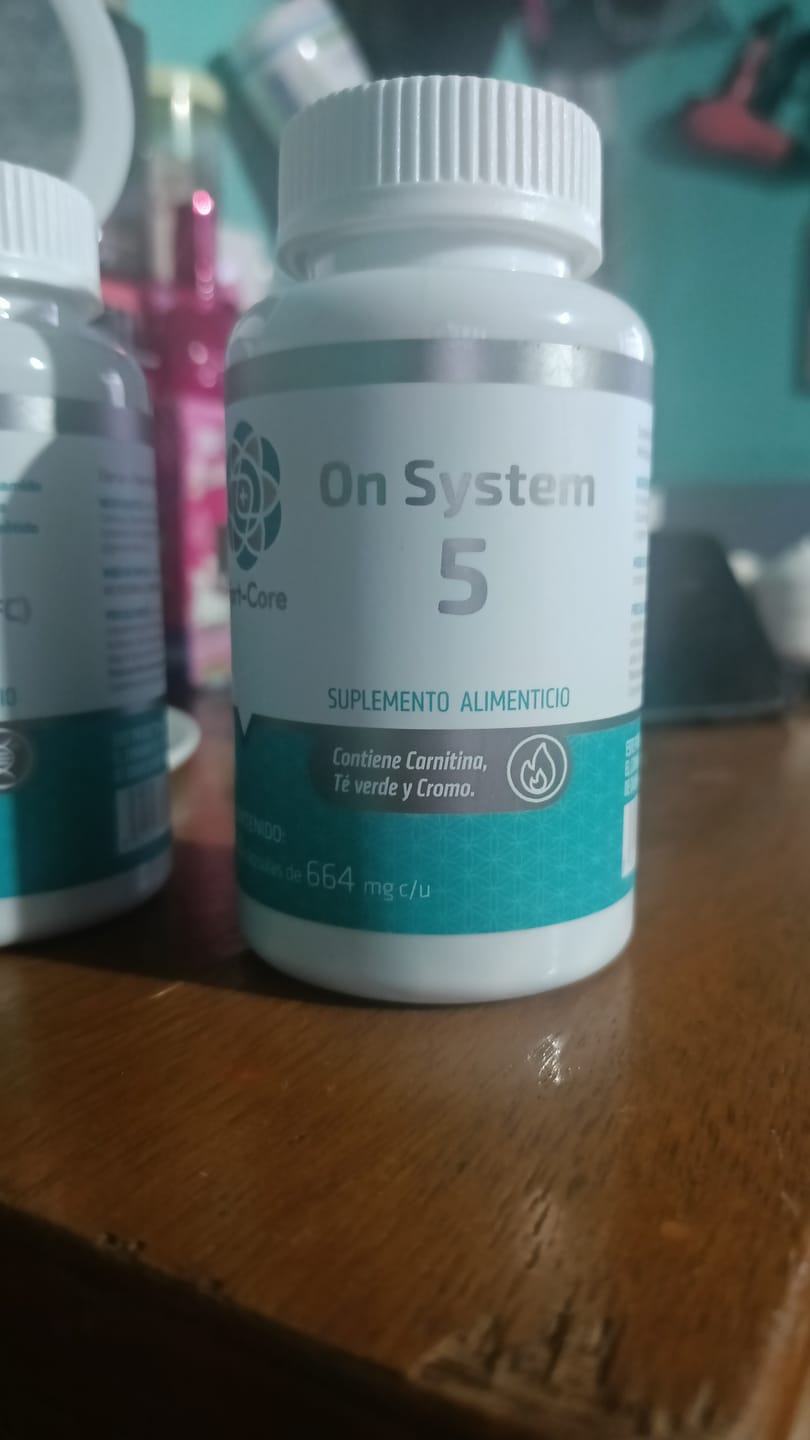 Customer photo review of On System 5 Fort Core | Carnitina, Metionina y Té Verde |  60 cápsulas