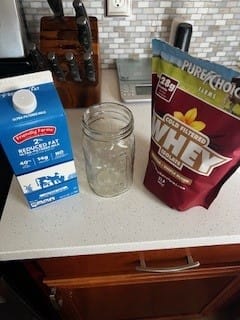 Customer photo review of Whey Protein Isolate with Organic Vanilla