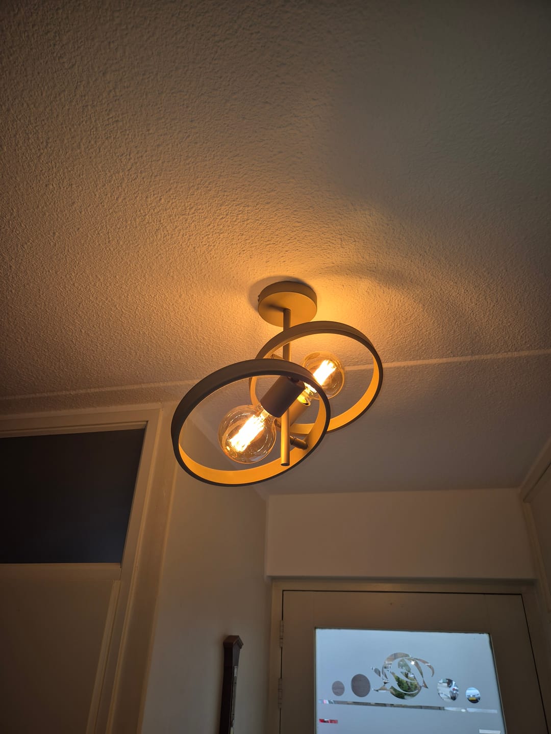 Customer photo review of Plafondlamp Amara - 2-lichts - Beige - Metaal
