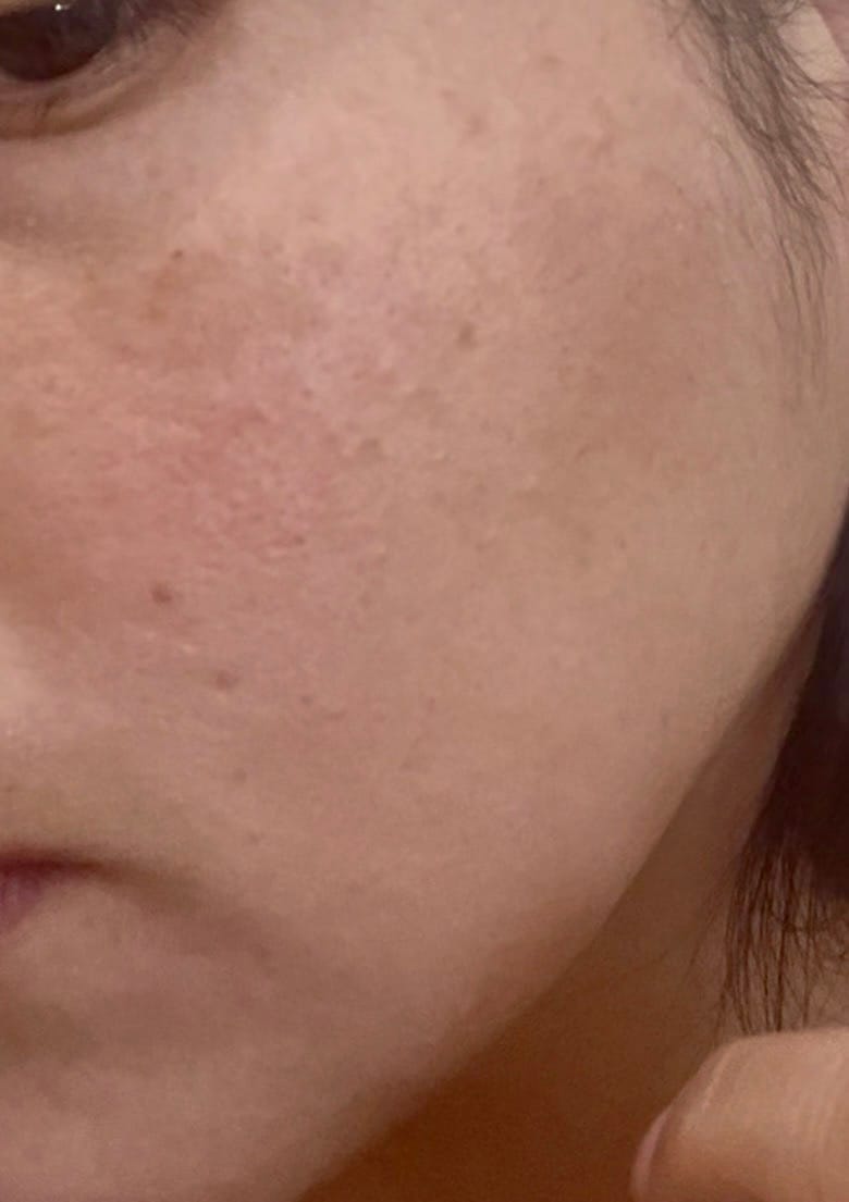 Customer photo review of Crema facial fluida hidratante Amplen Ácido Hialurónico 130ml