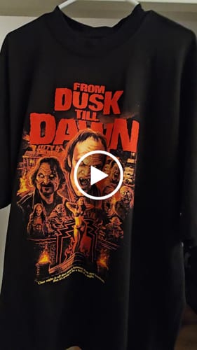 Customer video review of From Dusk Till Dawn: 30th Anniversary T-Shirt (Shaka Wear - Oversized)