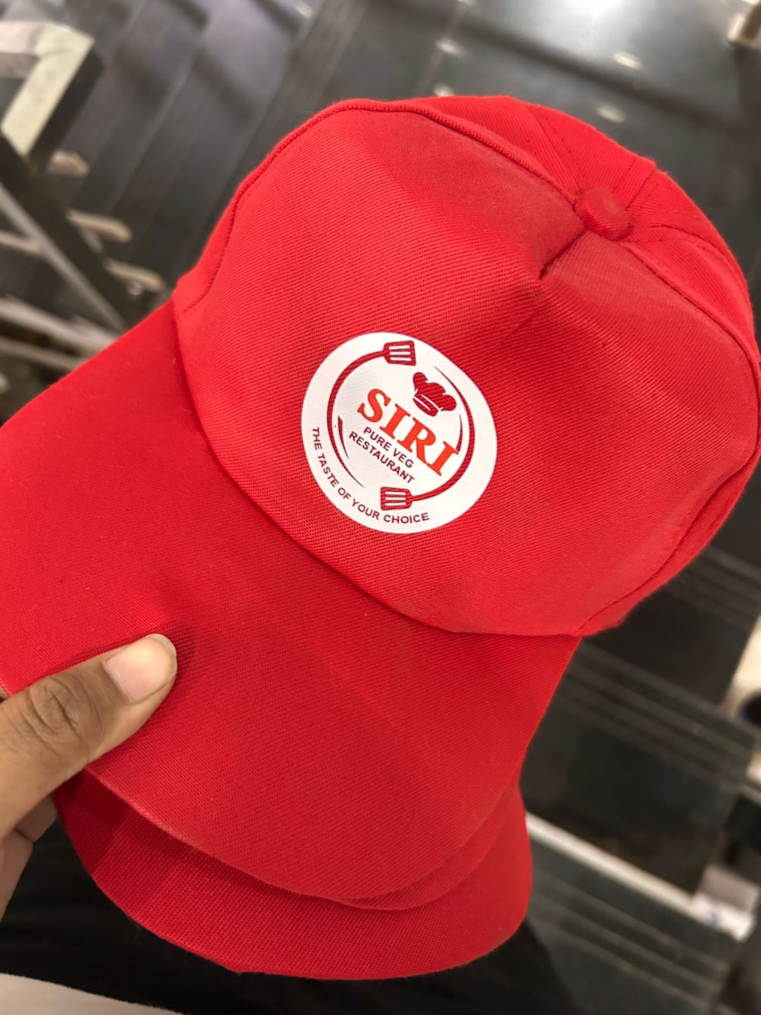 Customer photo review of Customized Caps | Customized With Your Company Logo | PrintMine.in