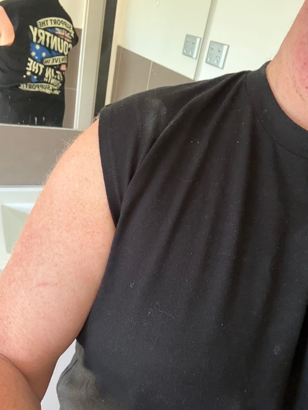 Customer photo review of Aussie As Footy Shorts