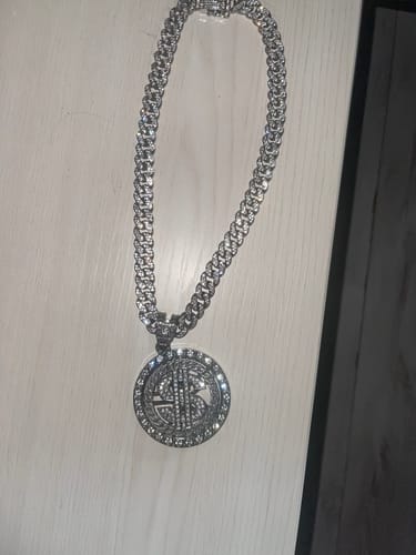 Customer photo review of PENDENTE Dollar Baby - Silver