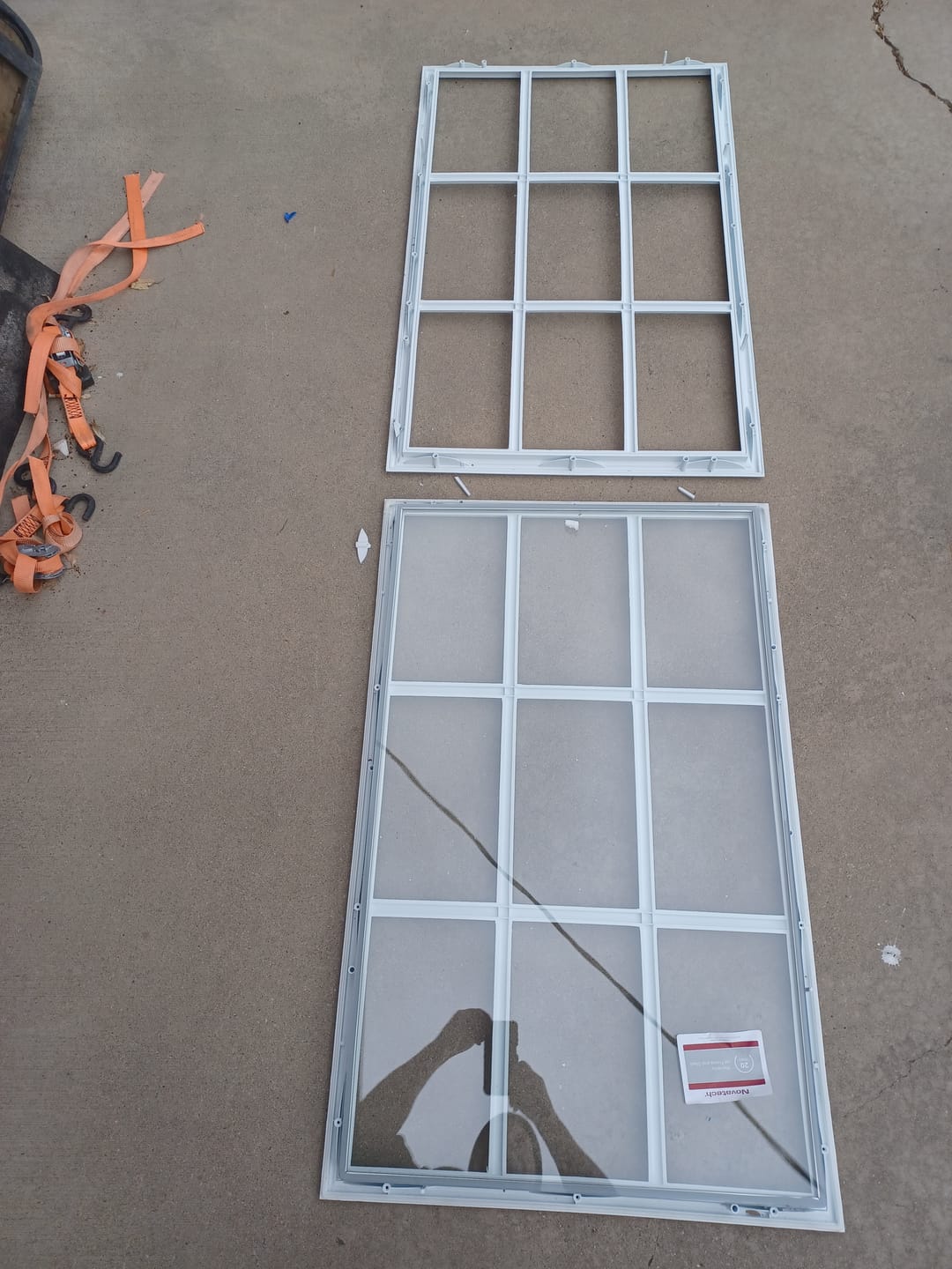 Customer photo review of Clear 9 Lite Glass and Frame Kit (Half Lite)