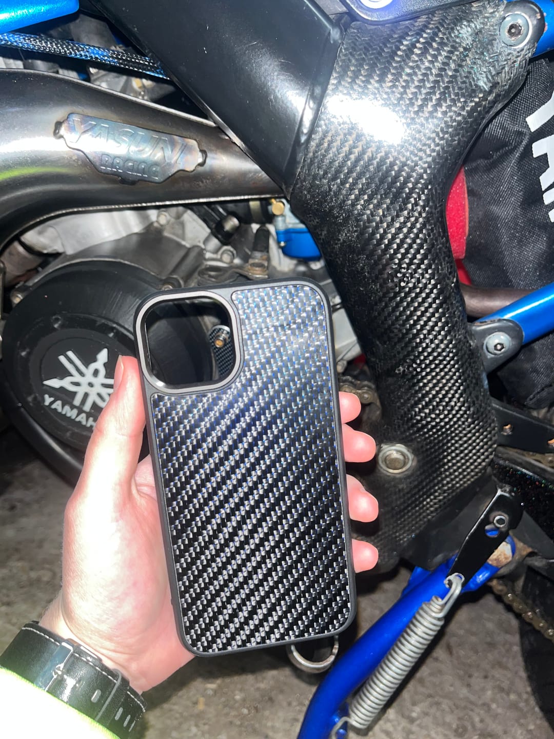Customer photo review of iPhone Carbon Fiber Phone Case - MagSafe