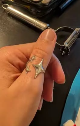 Customer photo review of Bague etoile