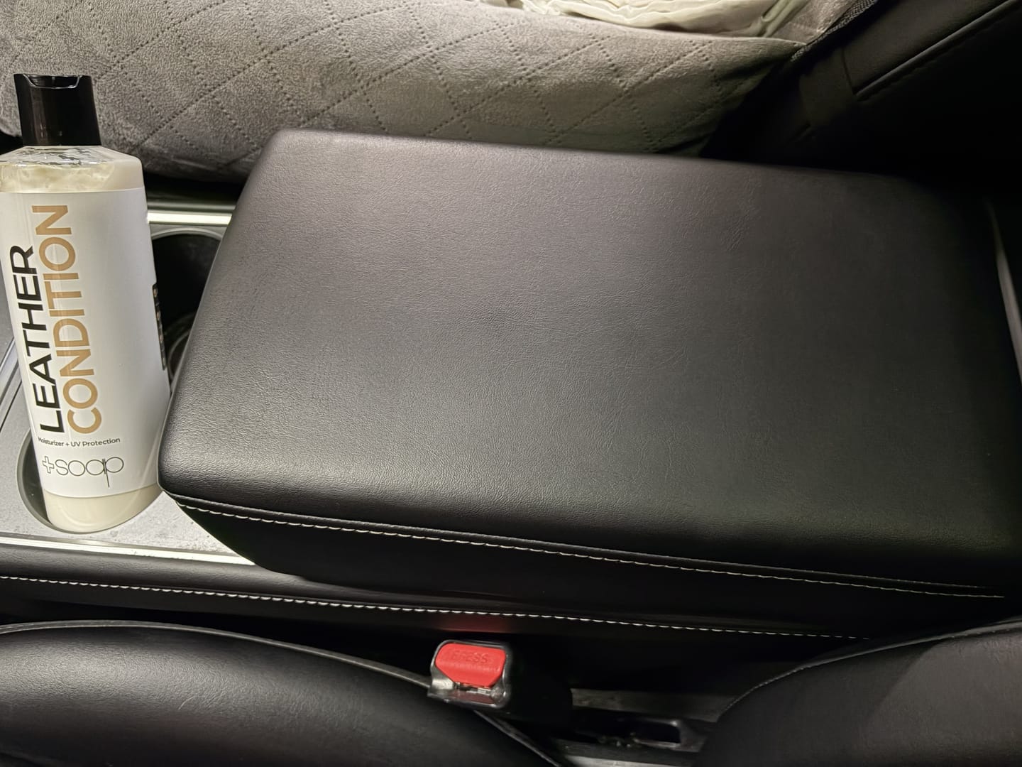Customer photo review of +Soap Leather Conditioner