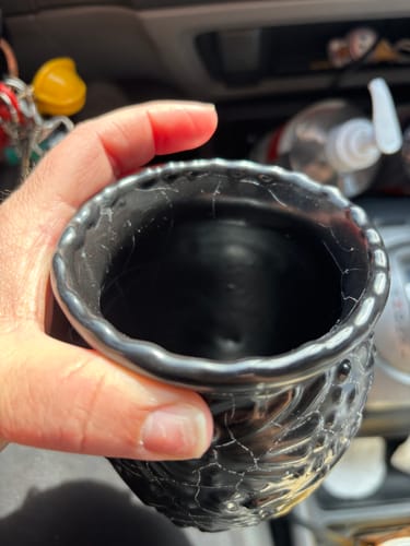 Customer photo review of Talavera Cup Black - Cantarito Negro