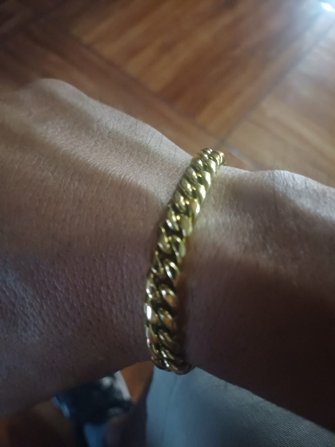Customer photo review of Pulsera Cuban Oro 8mm