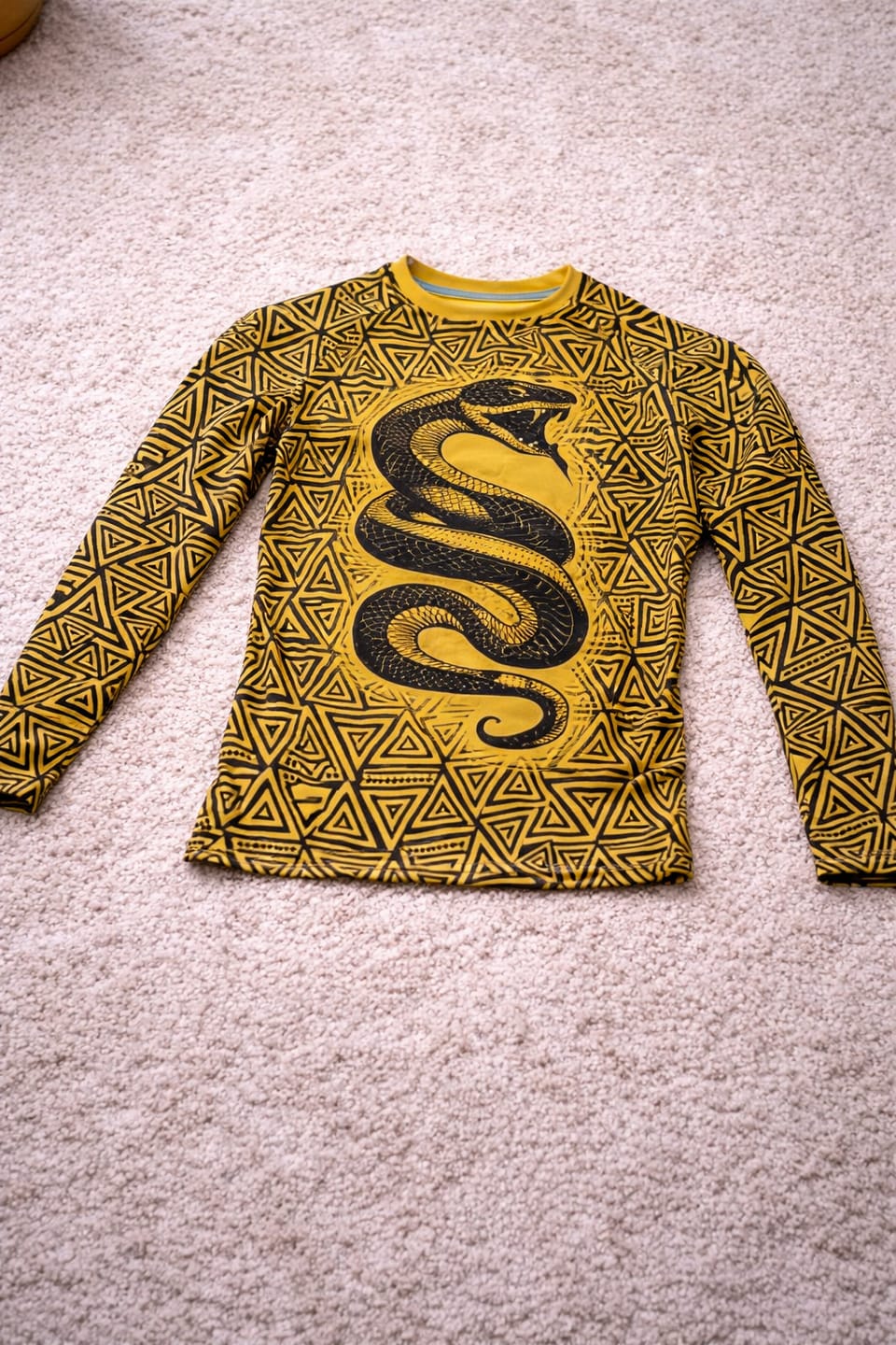 Customer photo review of Golden Serpent Cobra BJJ Rashguard