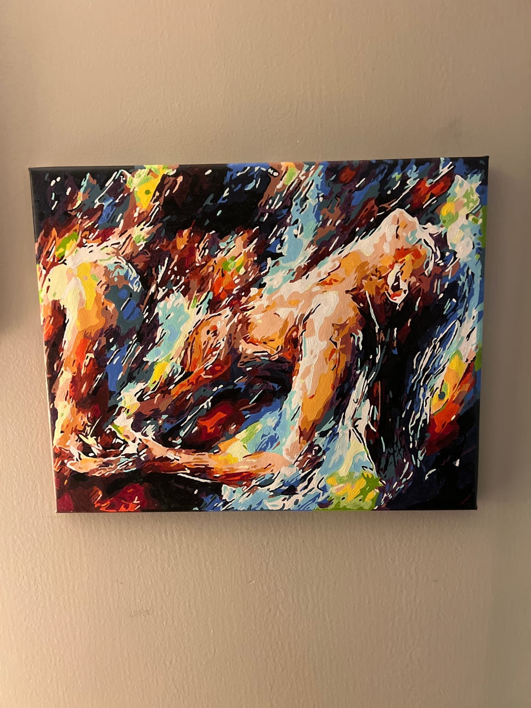 Customer photo review of Two Lovers | Paint by Numbers