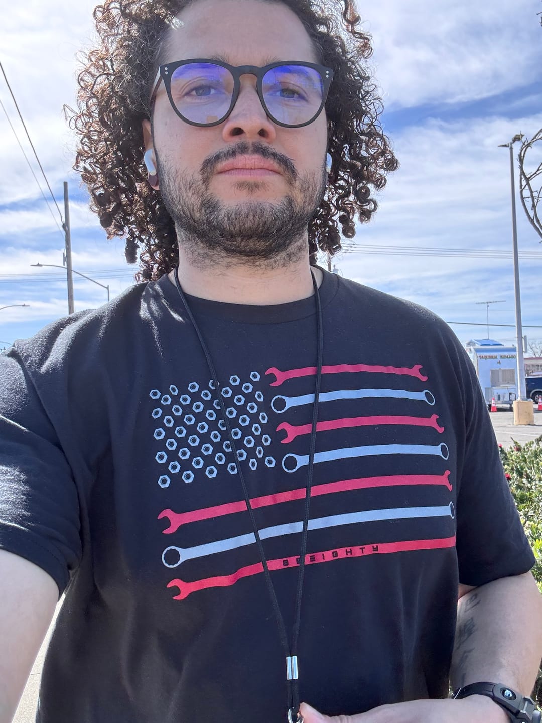 Customer photo review of 80Eighty® Wrench Flag Shirt