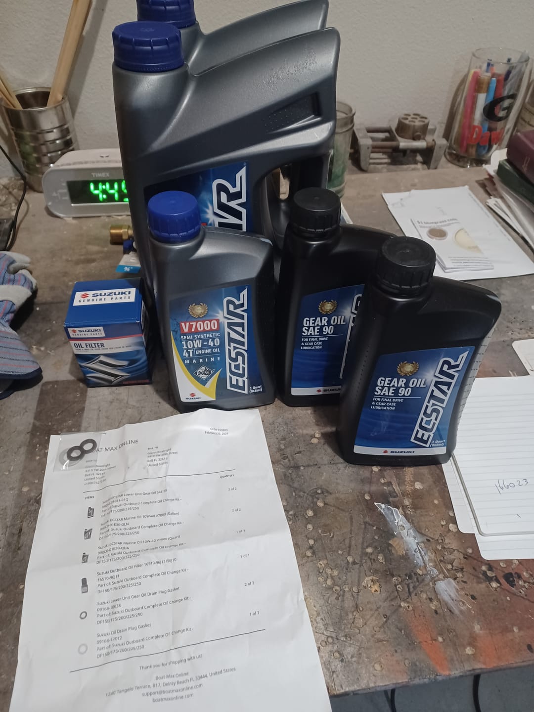 Customer photo review of Suzuki ECSTAR Lower Unit Gear Oil SAE 90