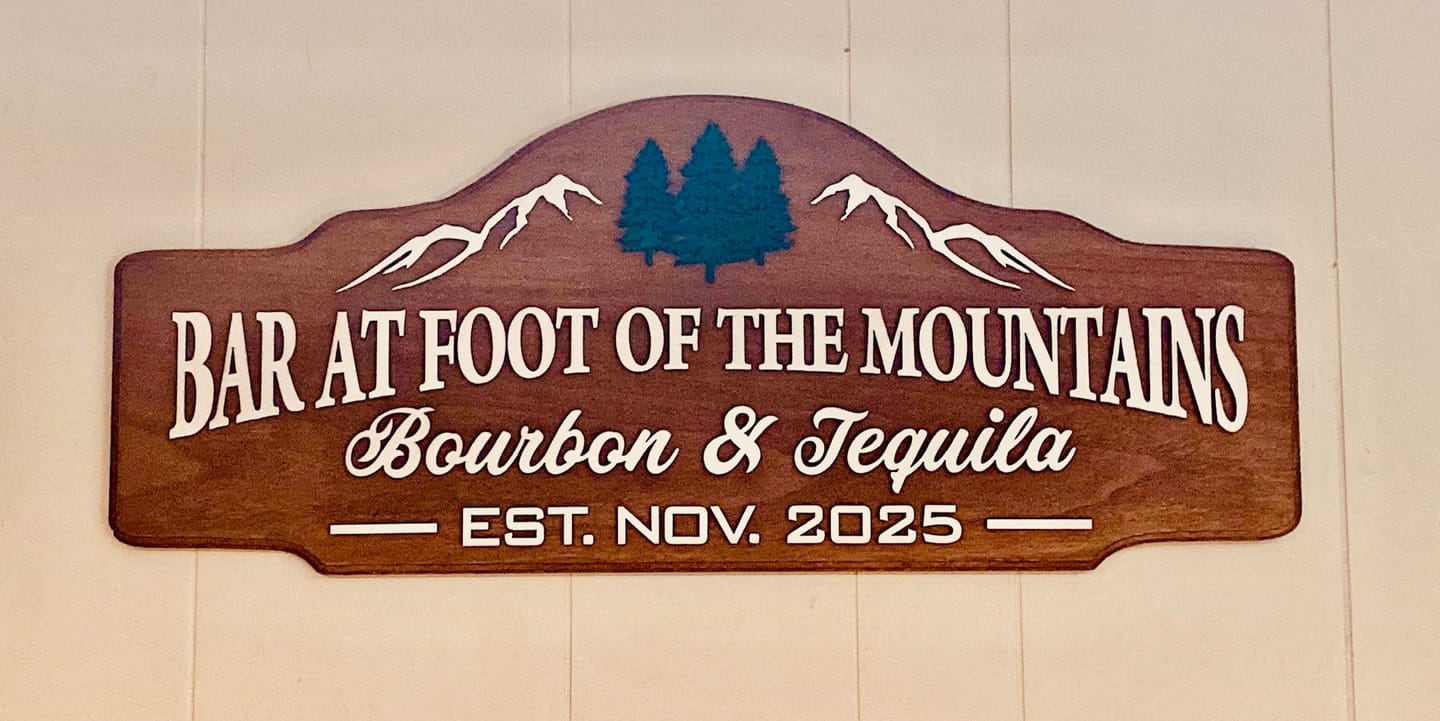 Customer photo review of Mountain House Sign