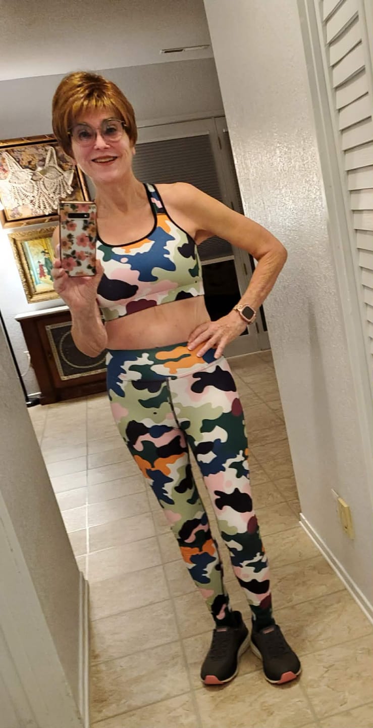 Customer photo review of Modern Camo Yoga Leggings