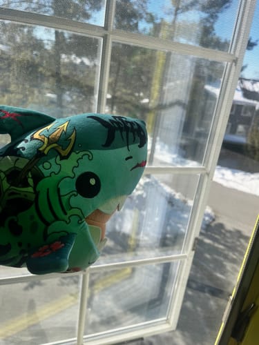 Customer photo review of Randy the Shark Plushie