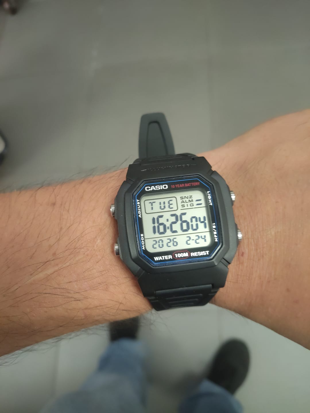 Customer photo review of Reloj Casio Vintage W-800H-1AVDF Líneas Azules