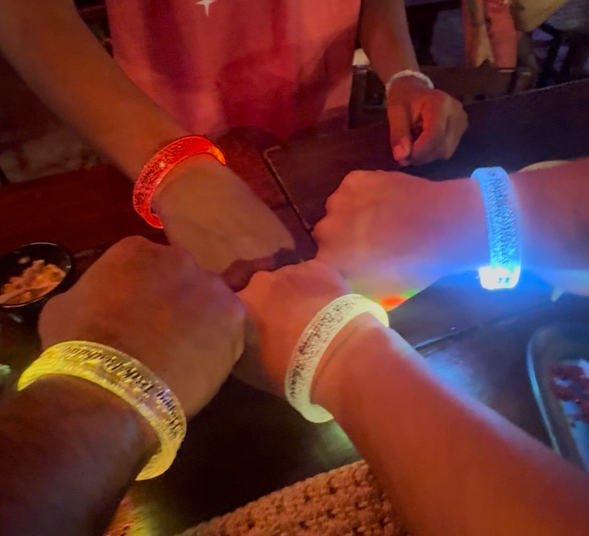 Customer photo review of Multicolor LED Glow Bracelet