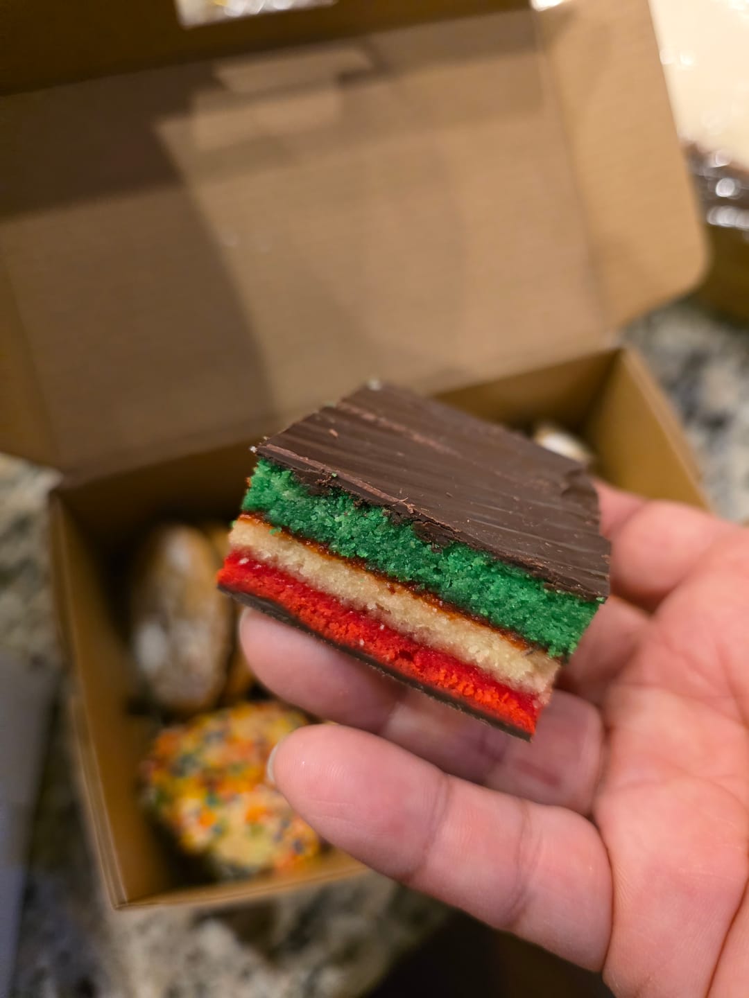 Customer photo review of Rainbow Cookies