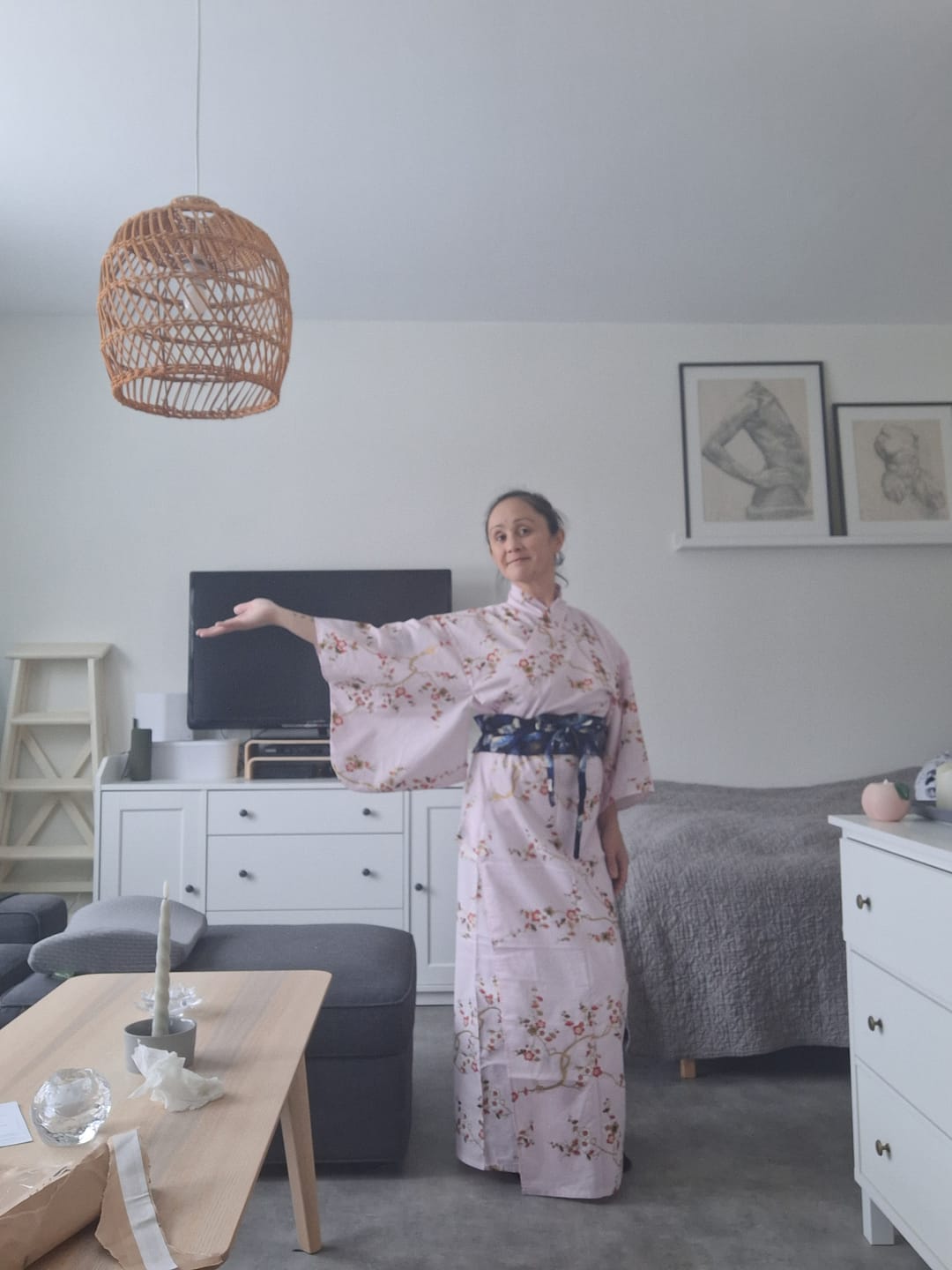 Customer photo review of Yukata Kimono för kvinnor Ōgonbai