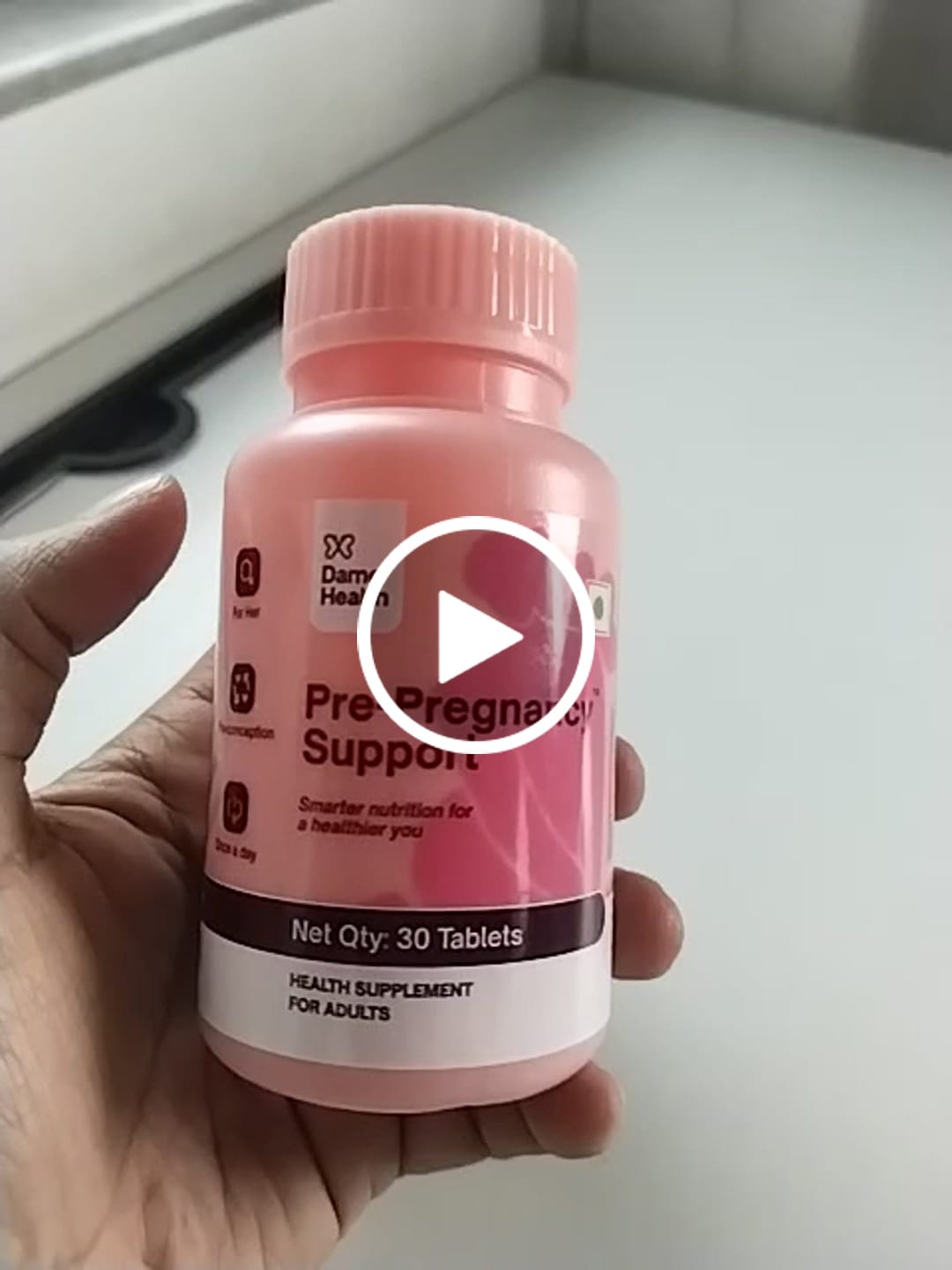 Customer video review of Pre-Pregnancy Support I Women’s Pre-Pregnancy Multivitamin