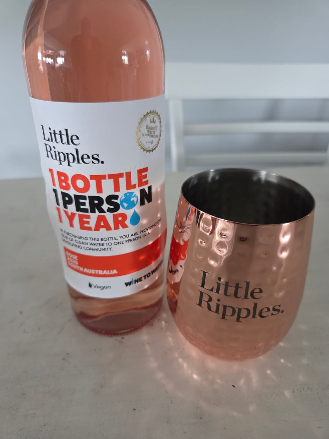 Customer photo review of Hammered Copper Wine Mug GWP