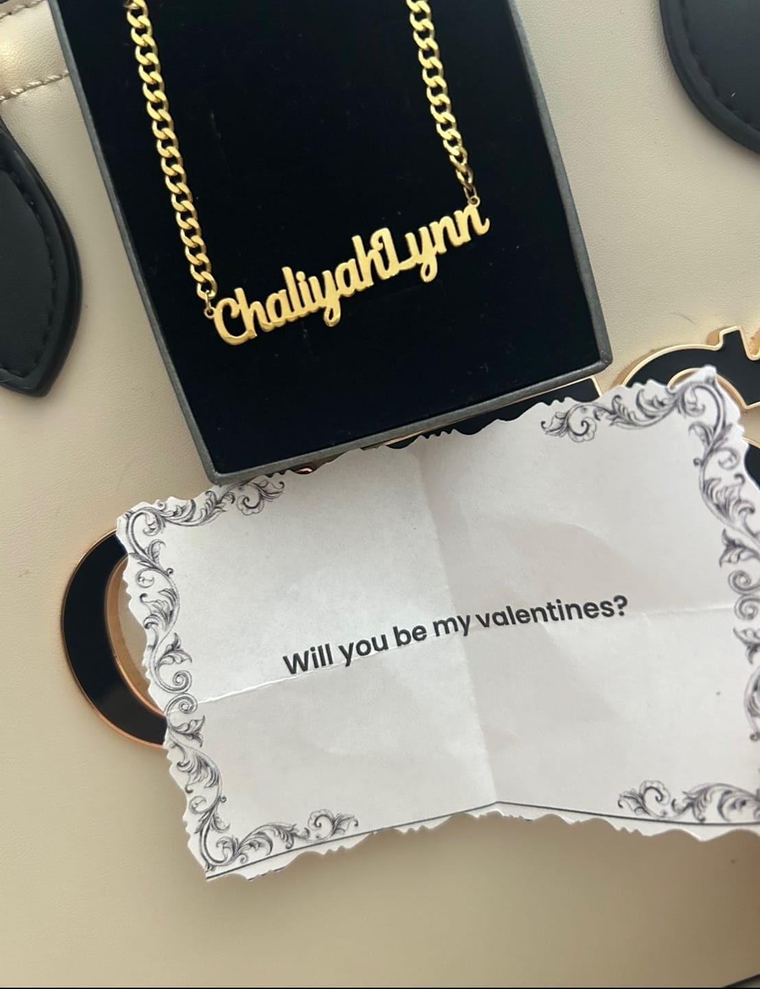Customer photo review of Personalized Name Necklace