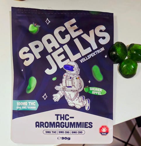 Kundenbewertung mit Foto zu THC Spacejellies Vollspektrum