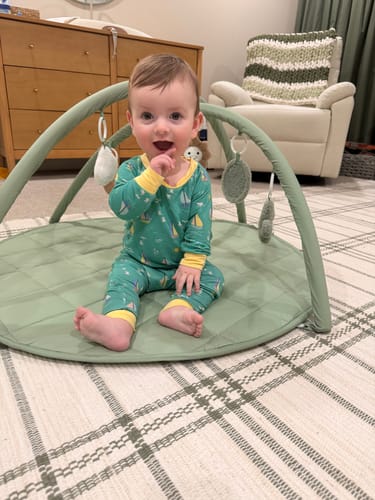Customer photo review of Sailboats Two-Piece Pajamas