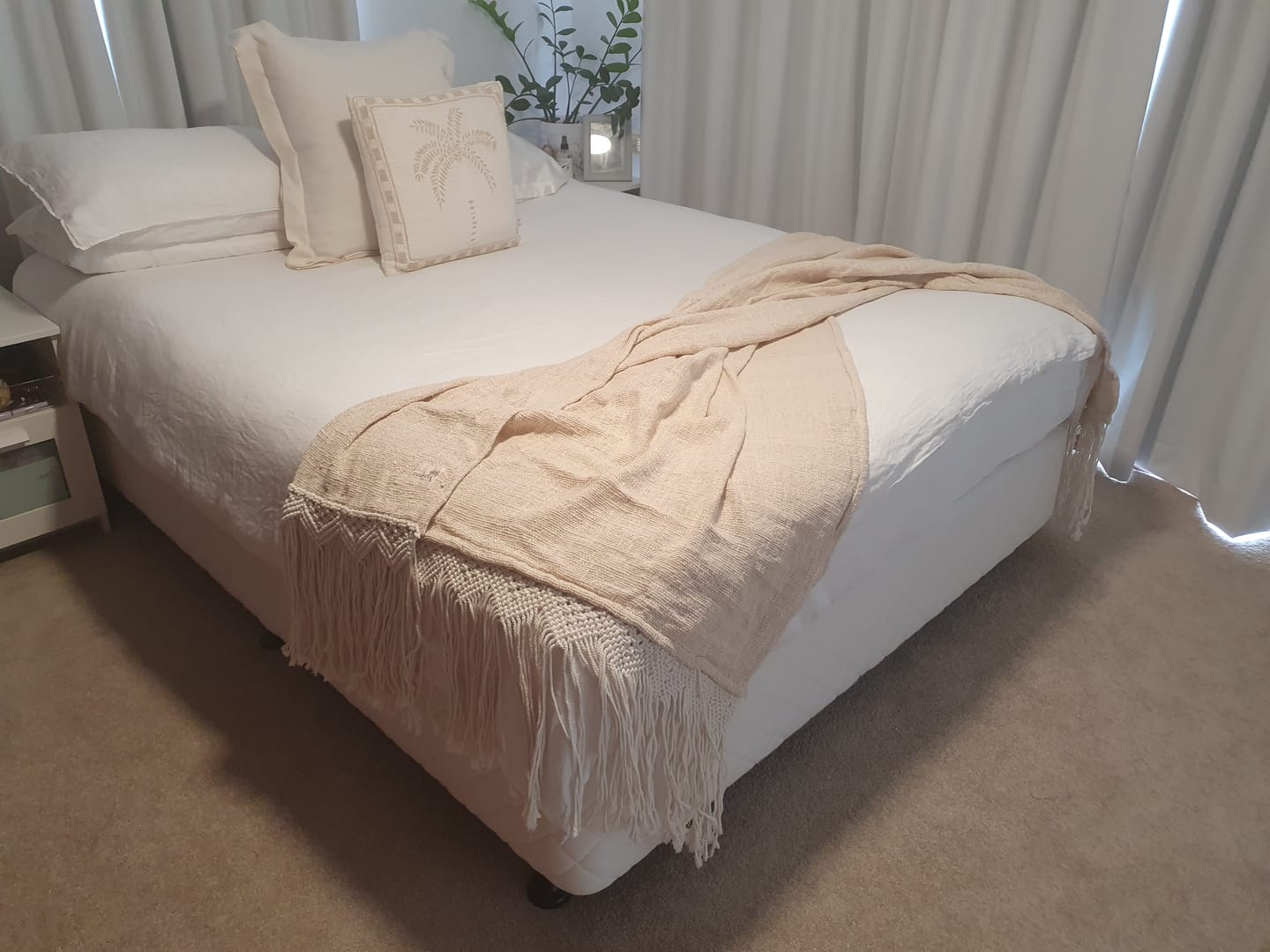 Customer photo review of Boho Luxe Macrame Throw Blanket | Tassel | 2.77m x 1.3m
