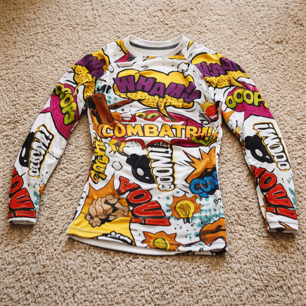 Customer photo review of Fight Pop Energy BJJ Rashguard