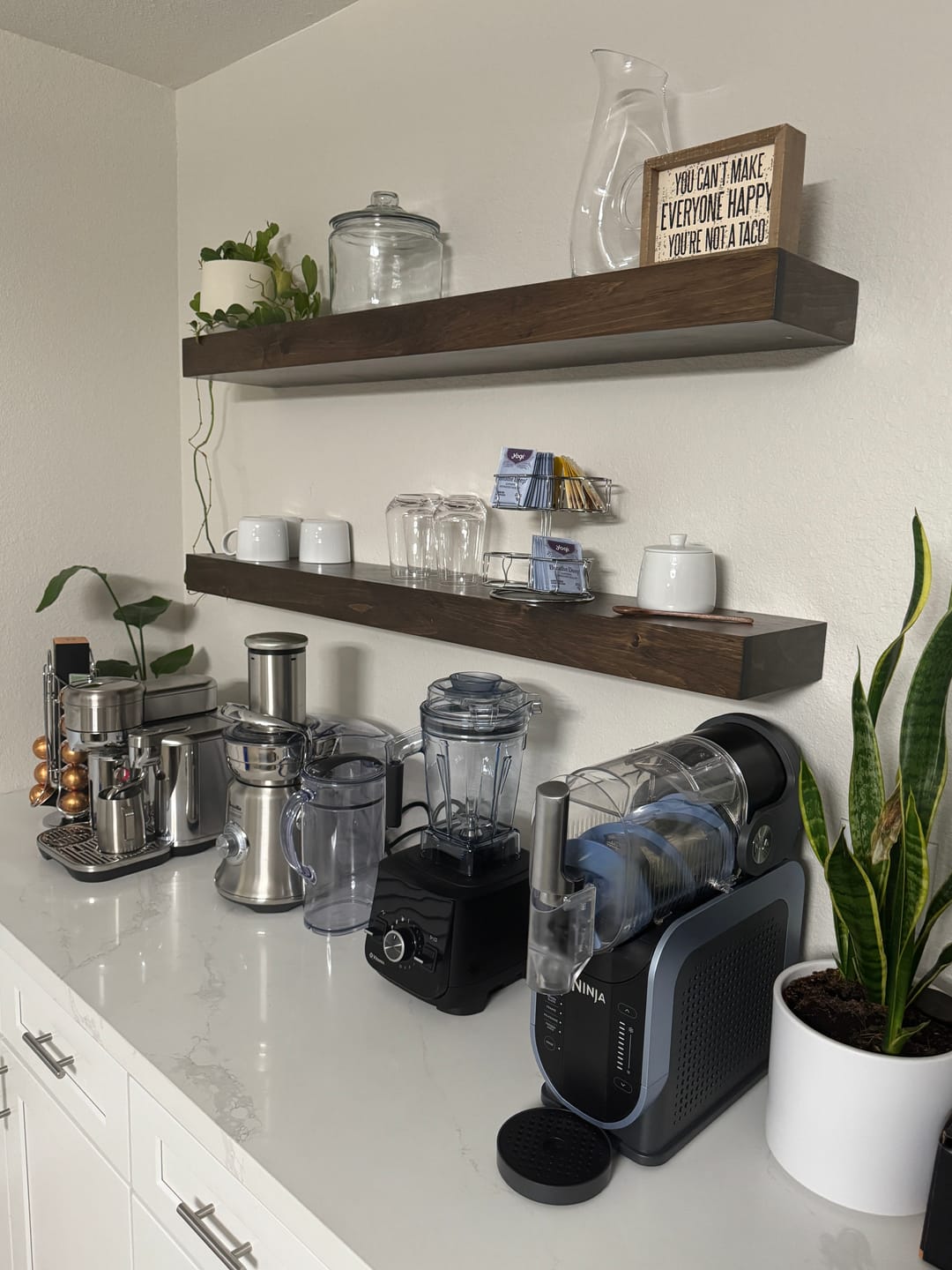 Customer photo review of Modern 3" Thick Floating Shelves