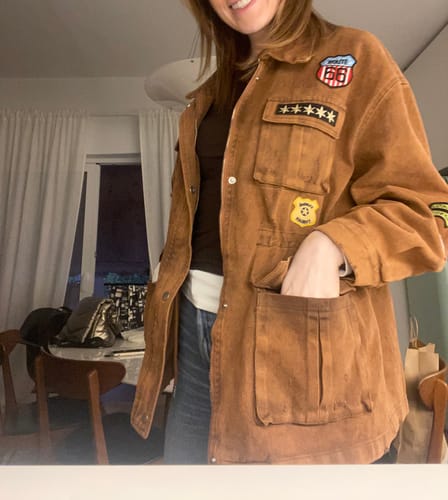 Customer photo review of Τζάκετ με στάμπες
